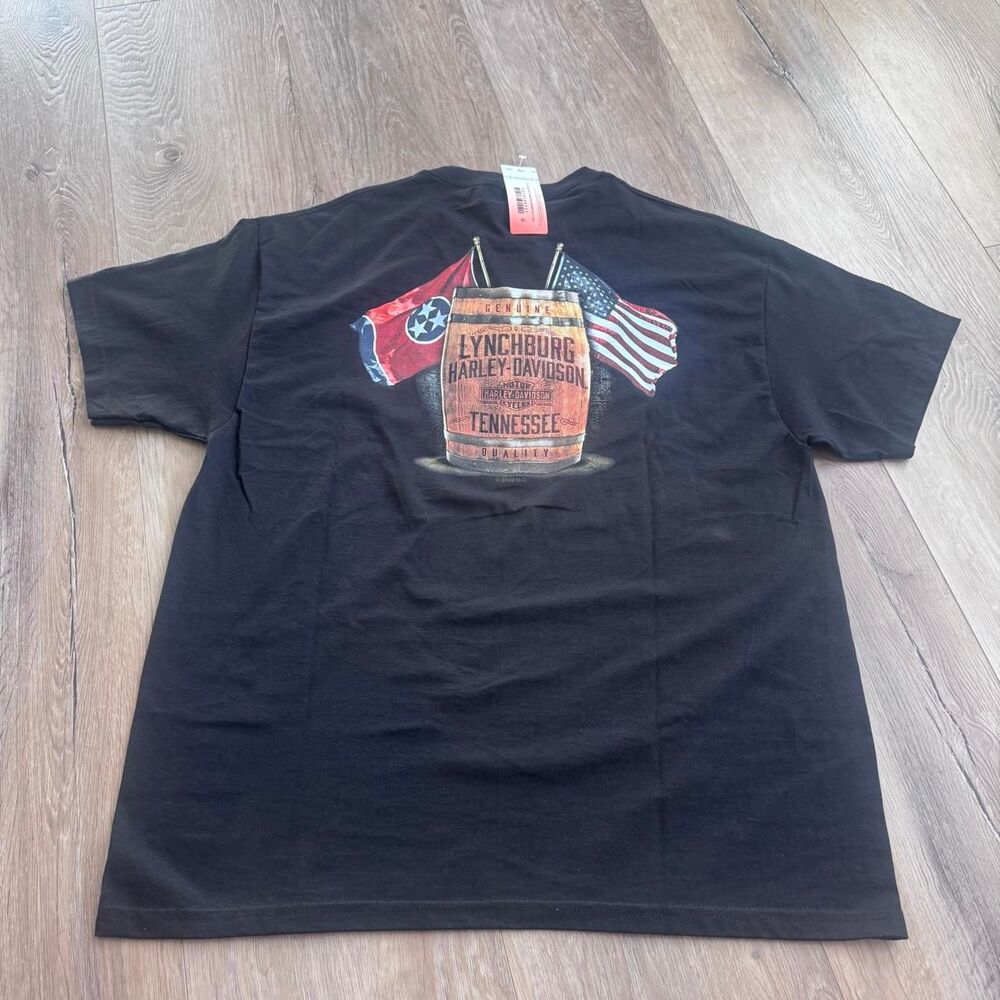 Harley-davidson Men's Black T-shirt